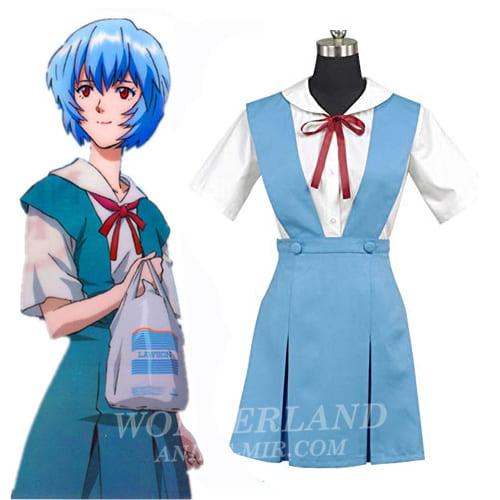 Аниме косплей костюм Евангелион - школьная форма Евангелион Аска / Рей Аянами / Evangelion - School uniform Asuka / Rei Ayanami